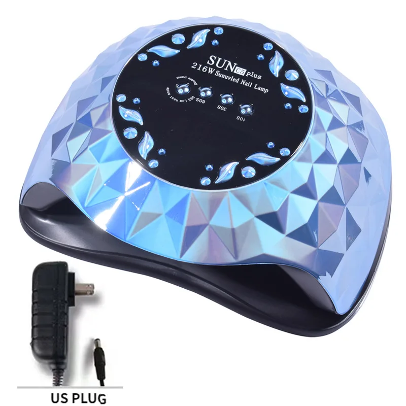 매니큐어 라이트 테라피 기계 핸들 네일 드라이어, LED 램프 비드, UV 로스트 램프, UV 네일 램프, 216W, 36 개