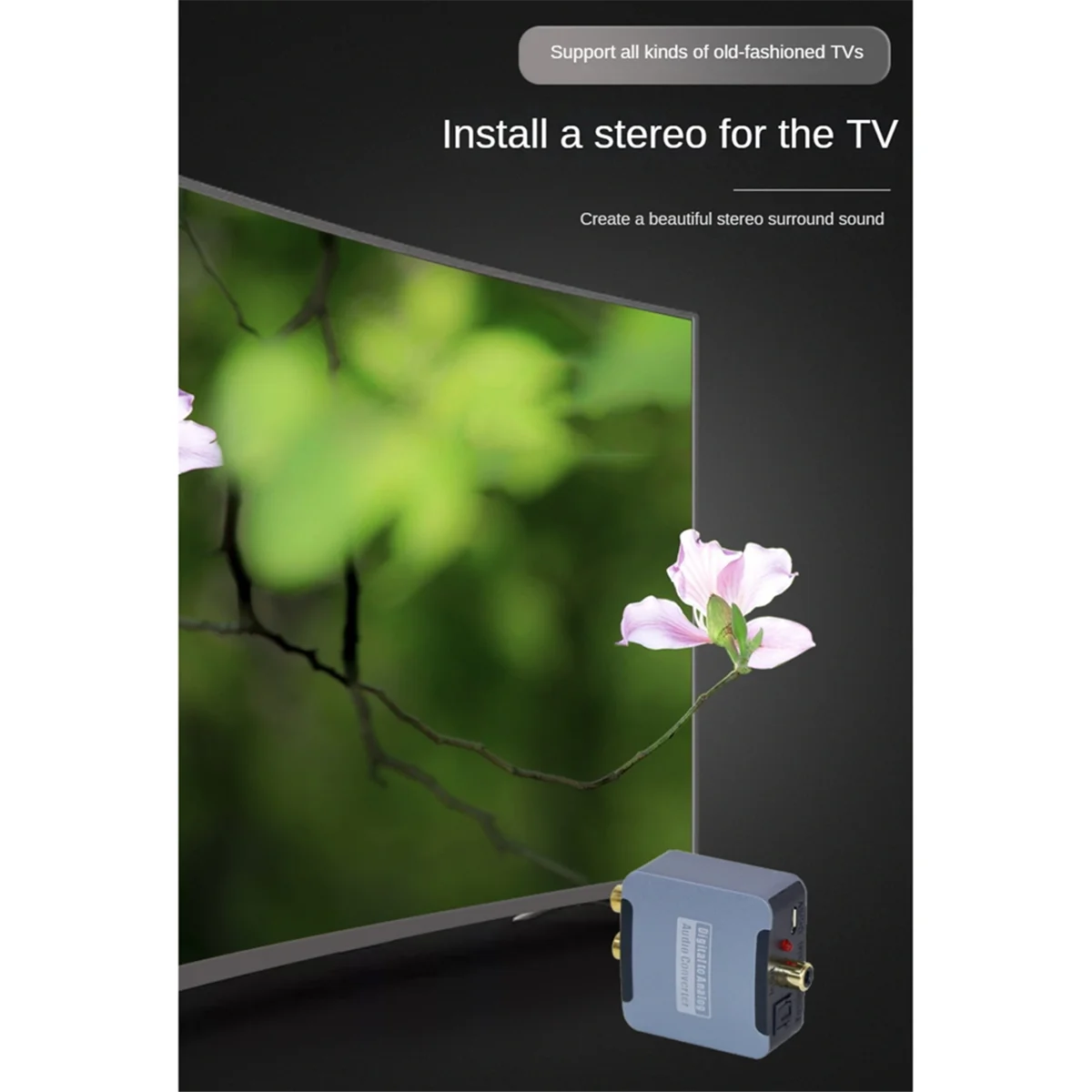 AU49_Convertitore audio coassiale in fibra ottica digitale TV SPDIF a 3,5 mm Lotus
