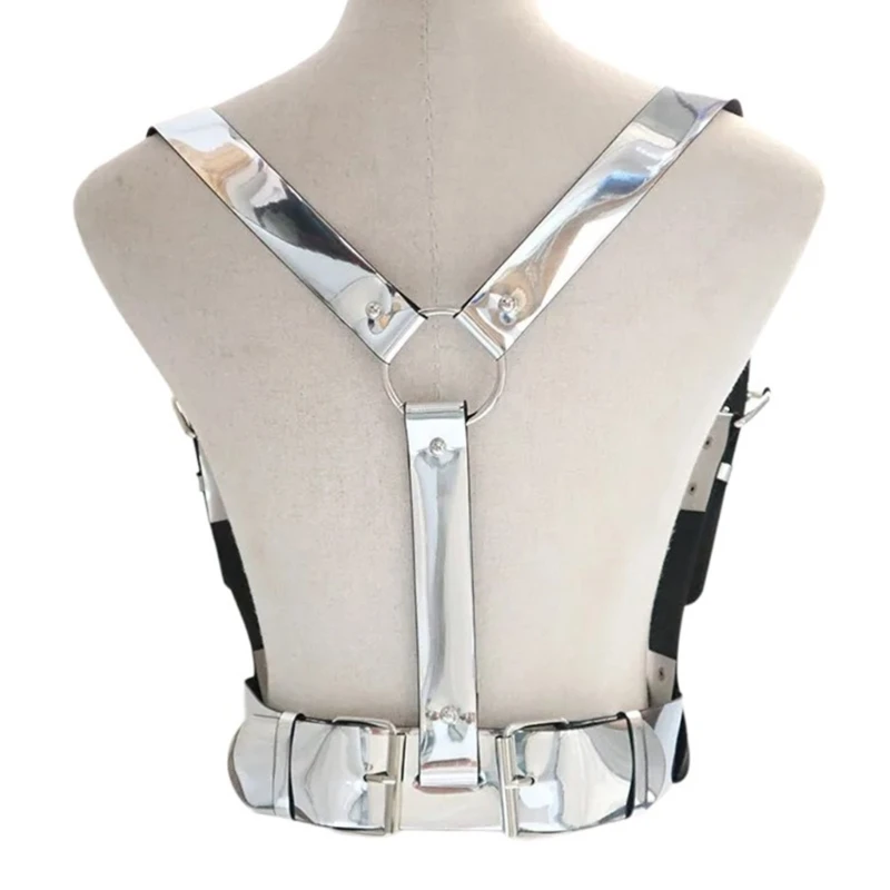 Punk Body Chain Belt for Nightclub Harness Chest Chain Punk PU Party Wear Dropshipping