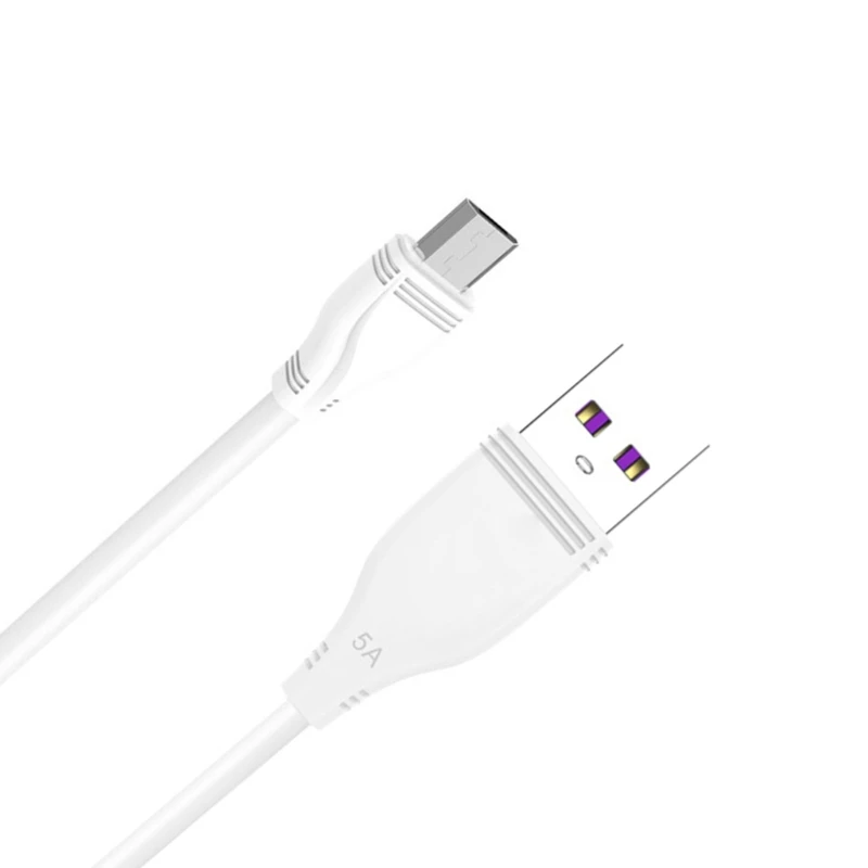 Flexibele Type C-kabel Type C naar USB A 5V5A oplaadkabel en datakabel