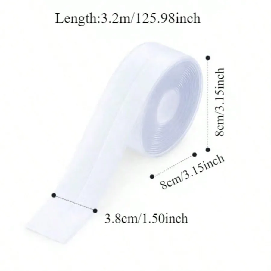 Transparent Acrylic Single-fold Kitchen Oil Stickers Bathroom Waterproof Mildew Stickers Sink Beautiful Stickers