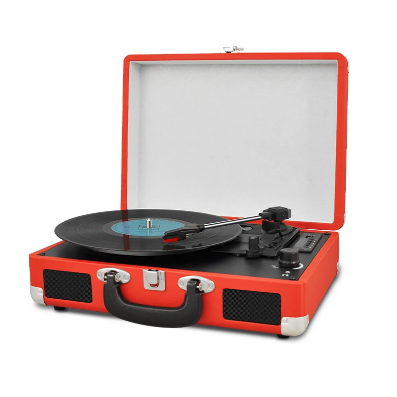 TOCADISCOS de vinilo Vintage 33 45 78 RPM RCA USB maleta