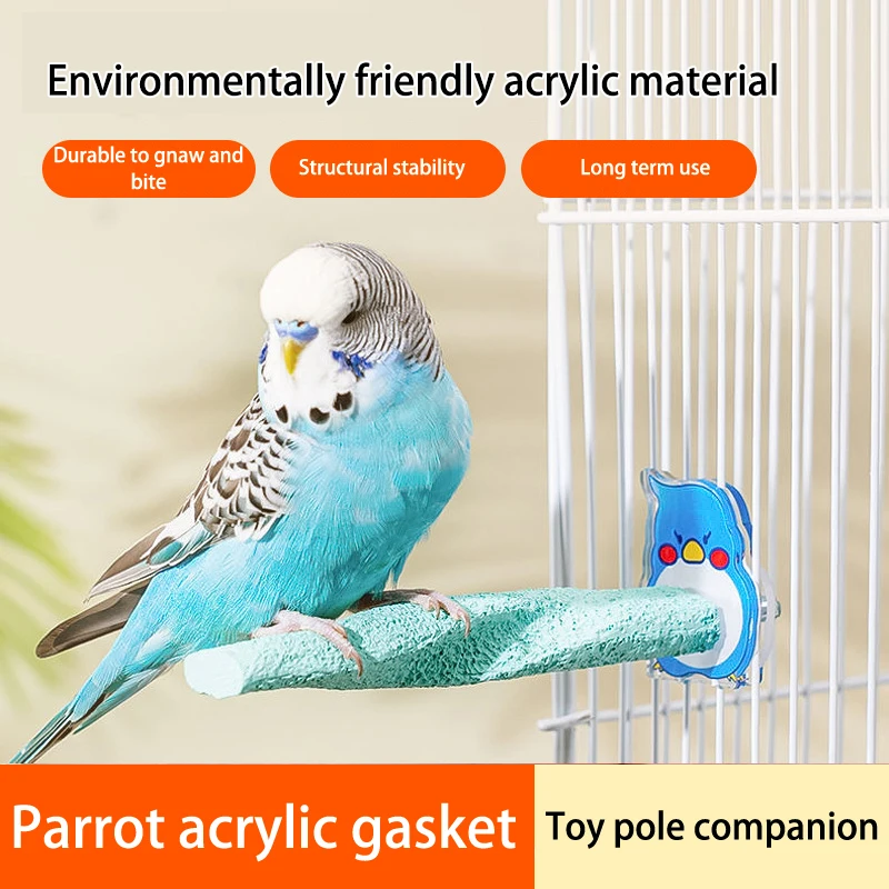 Cartoon Cute Bird Station Frame Gasket Acrylic Station Pole Gasket Cage Bird Cage Acrylic Springboard Station Pole Gasket Cage