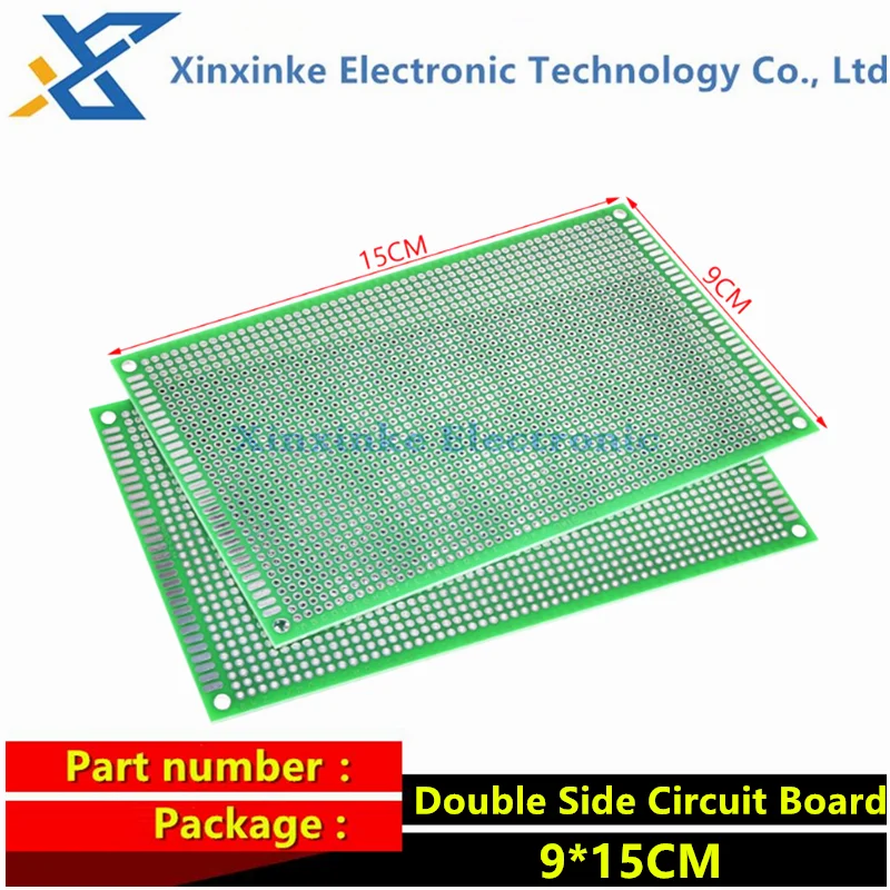 

5PCS 9*15CM 9x15cm Double Side PCD Prototype PCB DIY Universal Printed Circuit Board 2.54MM diy Parts Hole Board Circuit Test