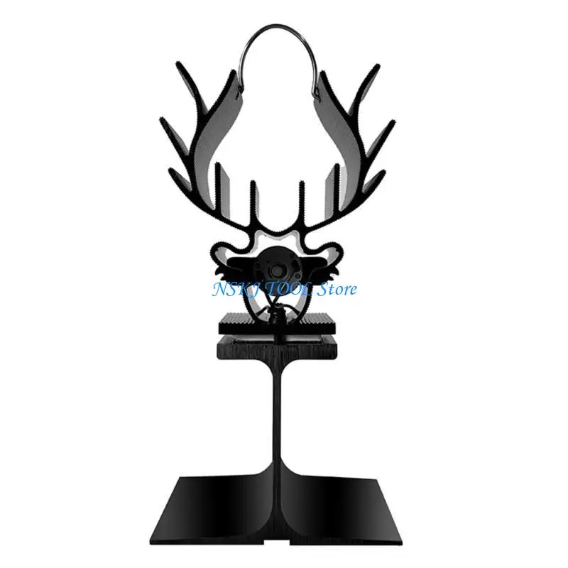 L8RC موقد مروحة الحرارة مدعومة لا يوجد كهرباء ضوضاء الحرة مروحة الموقد الدورة الدموية #1