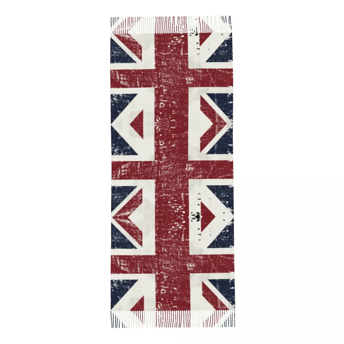 Female Large British Flag Scarves Women Winter Thick Warm Tassel Shawl Wrap Union Jack UK United Kingdom Scarf