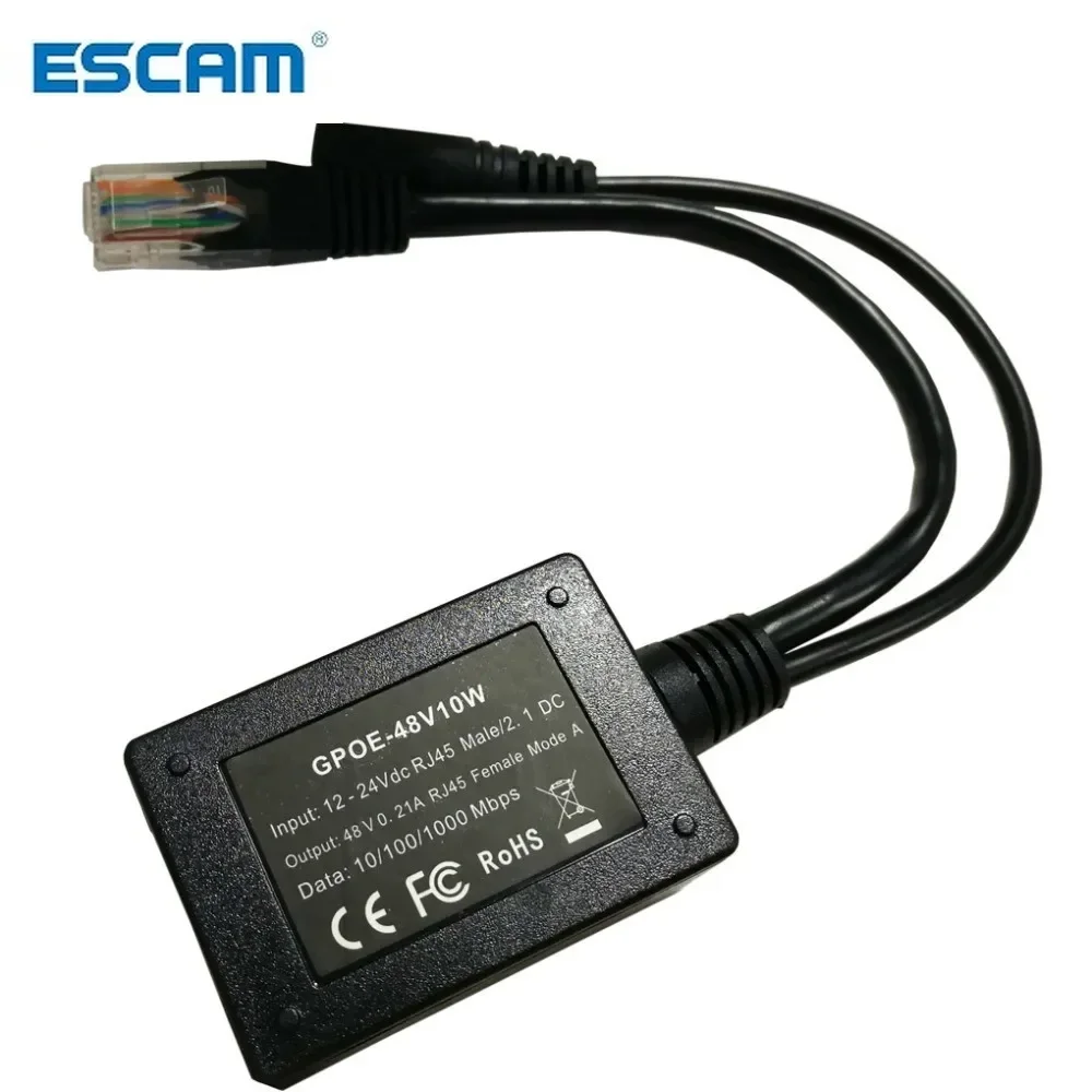 48Volts PoE Converter for any 802.3af or 48V devices Power Over Ethernet Output