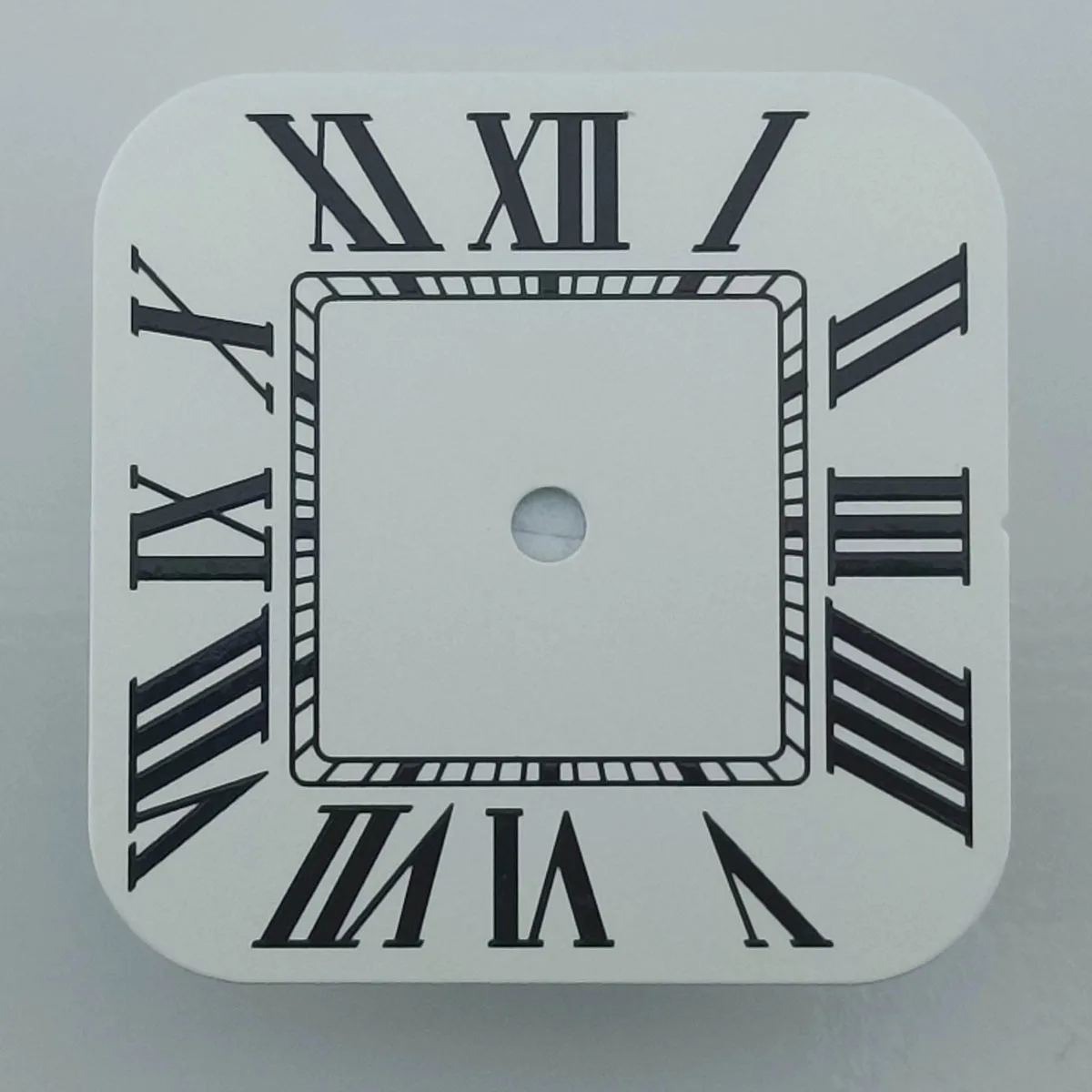 26.8mm Square Watch Faces Roman Numerals White Dial For Japanese nh35/36 Movement