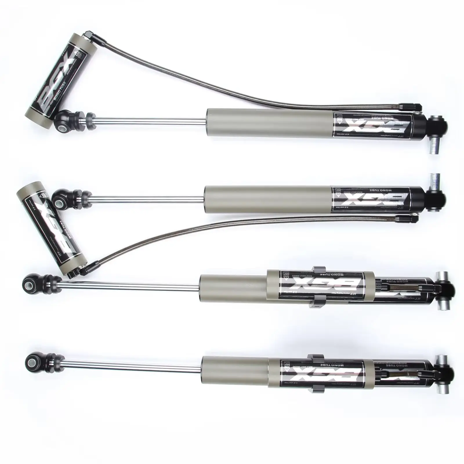 

BGX 4PCS Monotube Reservoir Shocks Adj. for 18-19 Jeep Wrangler JL 3.5"-4" Lift