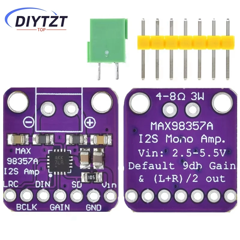 1/5PCS MAX98357 MAX98357A I2S 3W Class D Amplifier Breakout Interface I2S DAC Decoder for Audio