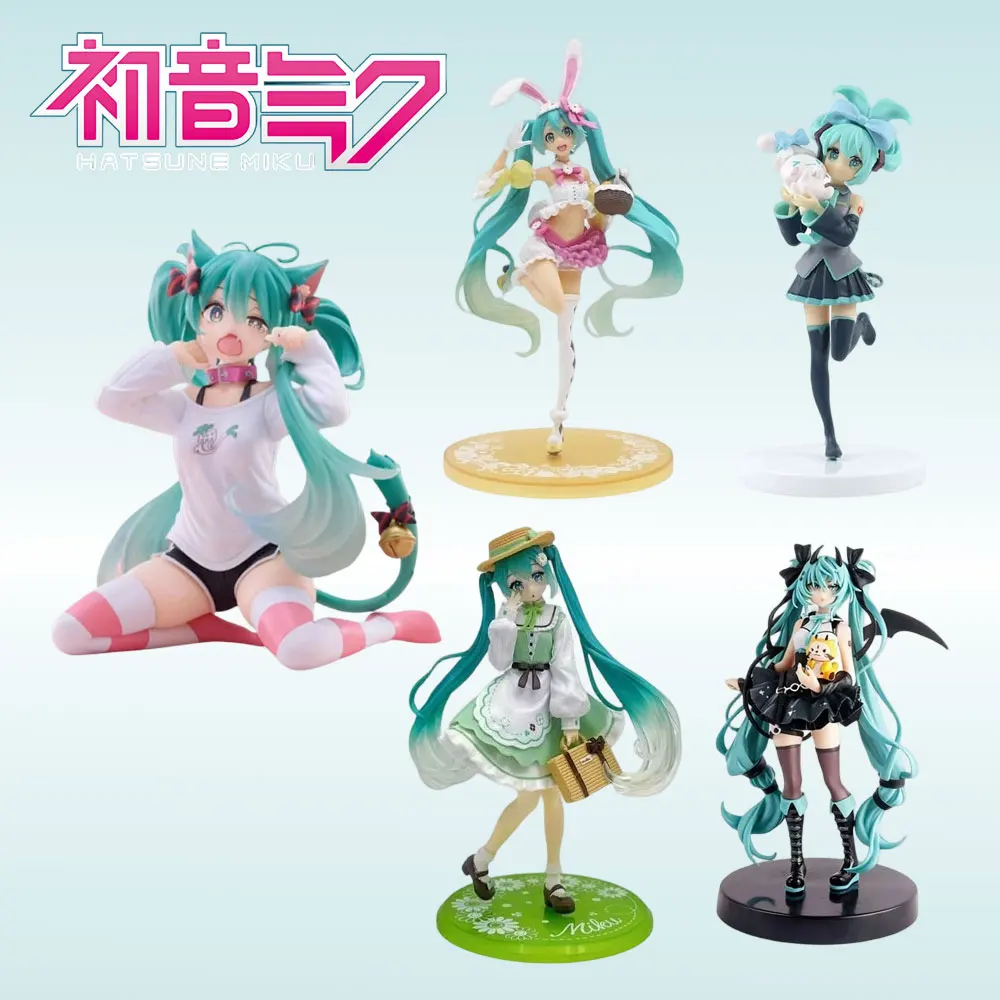 Hatsune Miku Devil Hatsune Miku Cat Ear Hatsune Miku Figure Model Cartoon Anime Figures Ornament Collection Artwork Gift Toys