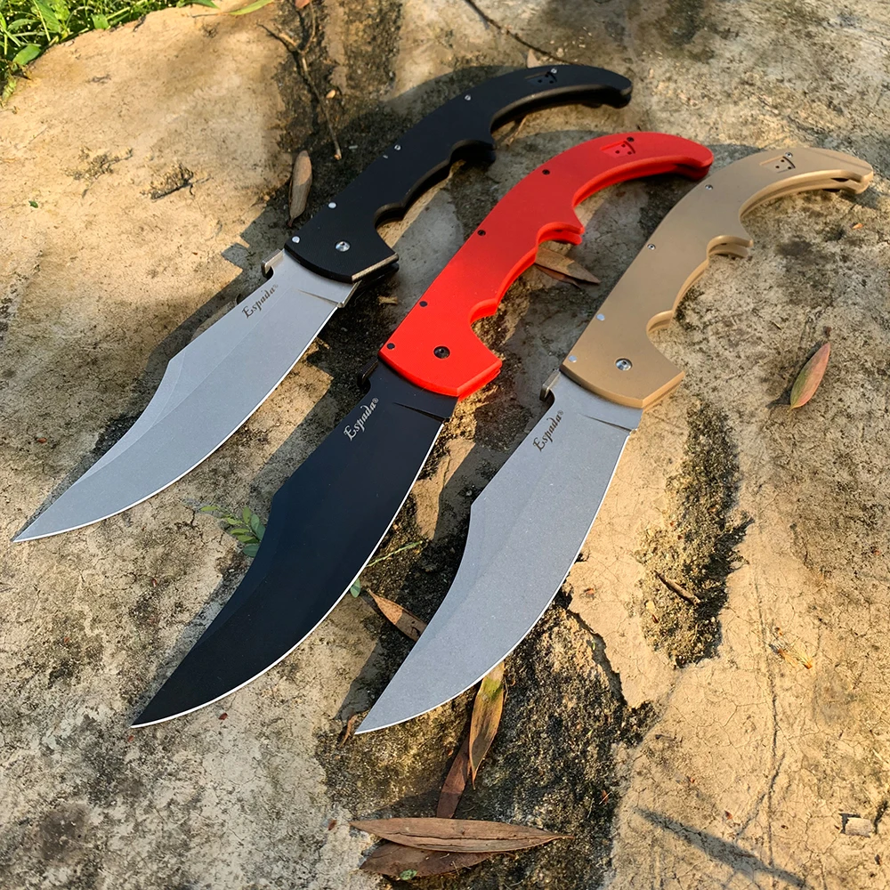 Espada Folding Knife Multifunctional Pocket Knife EDC Outdoor Carrying Survival Hunting Knives AUS10A Steel Jungle Camping Tool