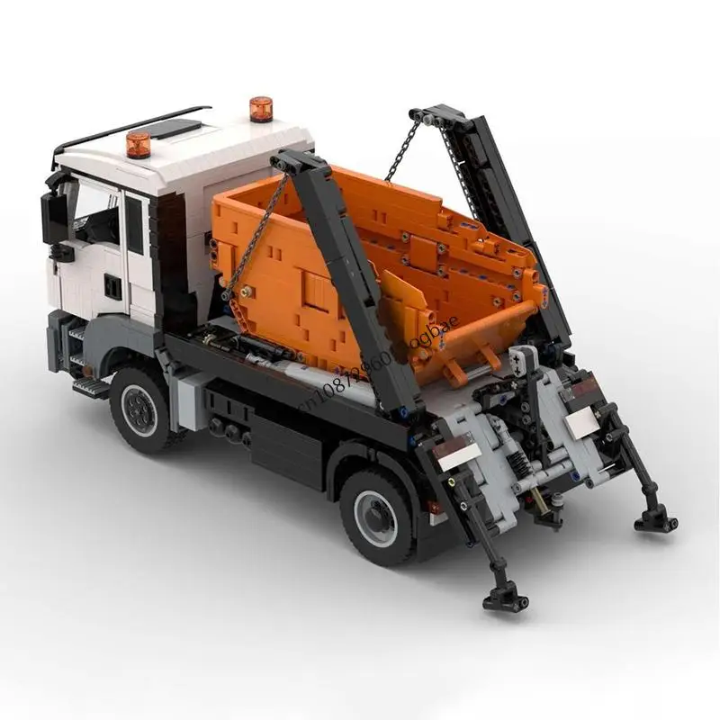 3085 قطعة Moc مدينة الهندسة سلسلة رجل Tgs 4X2 مبادلة الجسم نماذج من الشاحنات الأفكار الإبداعية لعبة طفل هدية عيد ميلاد كتل التكنولوجيا Moc