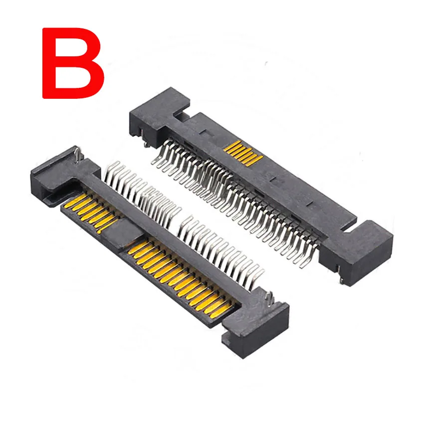 SAS 인터페이스 소켓 SSD 솔리드 스테이트 드라이브, 39 핀 암수 SMT 커넥터 시트 싱킹 플레이트 패치형 커넥터 포트, 1 개