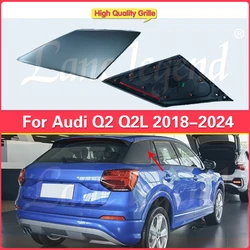 Gray exterior trim panel door triangle trim panel for Audi Q2 Q2L 2018-2024 High Quality C pillar exterior trim plate