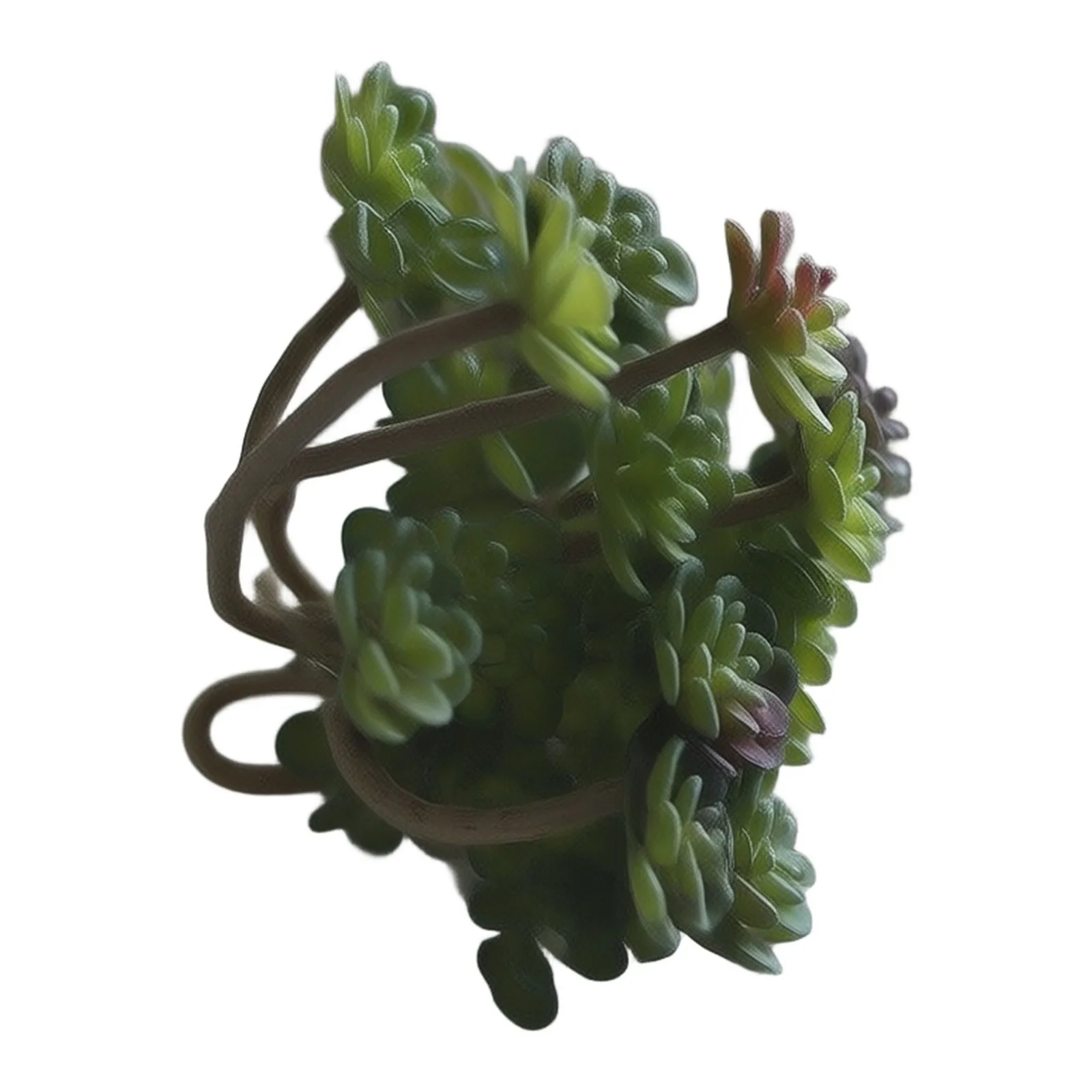 Faux Succulents to Bring Warmth to Your Home Home Decoration PVC Material Glass Vase/Woven Basket Compatible Faux