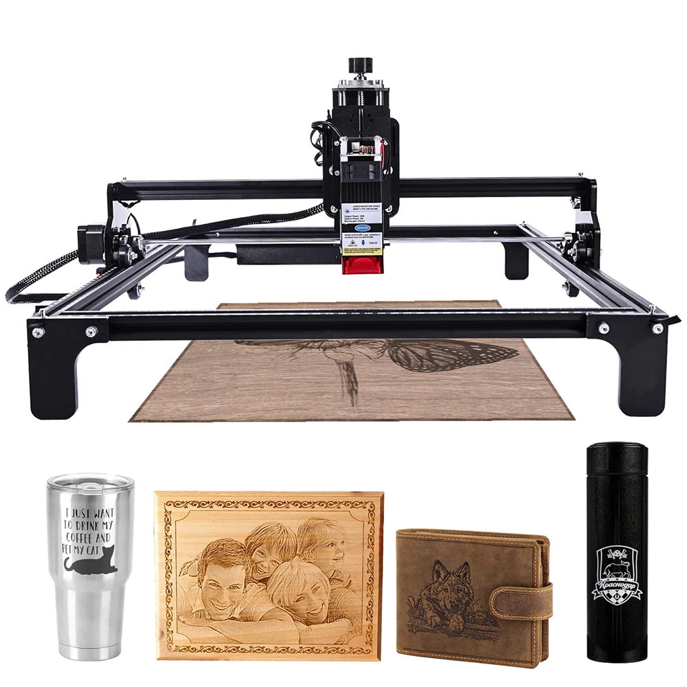 Yofuly 40w Laser Engraving Machine CNC 420*400mm Engraving Area All Aluminum Laser Engraver for Stainless Steel Wood Acrylic