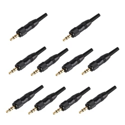 10 szt. Złącze blokady Audio z blokadą śruba radia 3.5Mm do Sennheiser do przejściówka Adapter zamiennych do mikrofonu Sony Nady Audio2000S