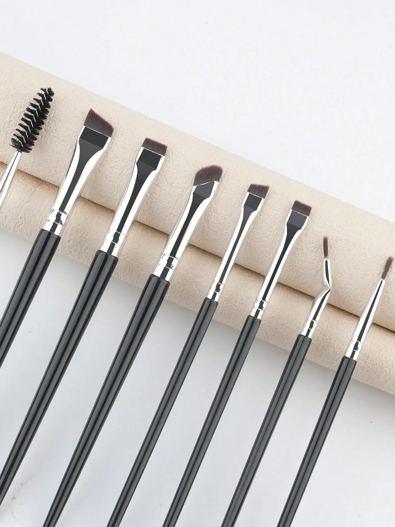 6/8pc escova de delineador angular ultra fino pincéis de delineador sobrancelha corretivo escova de sobrancelha escovas de sobrancelha angulares para mulher