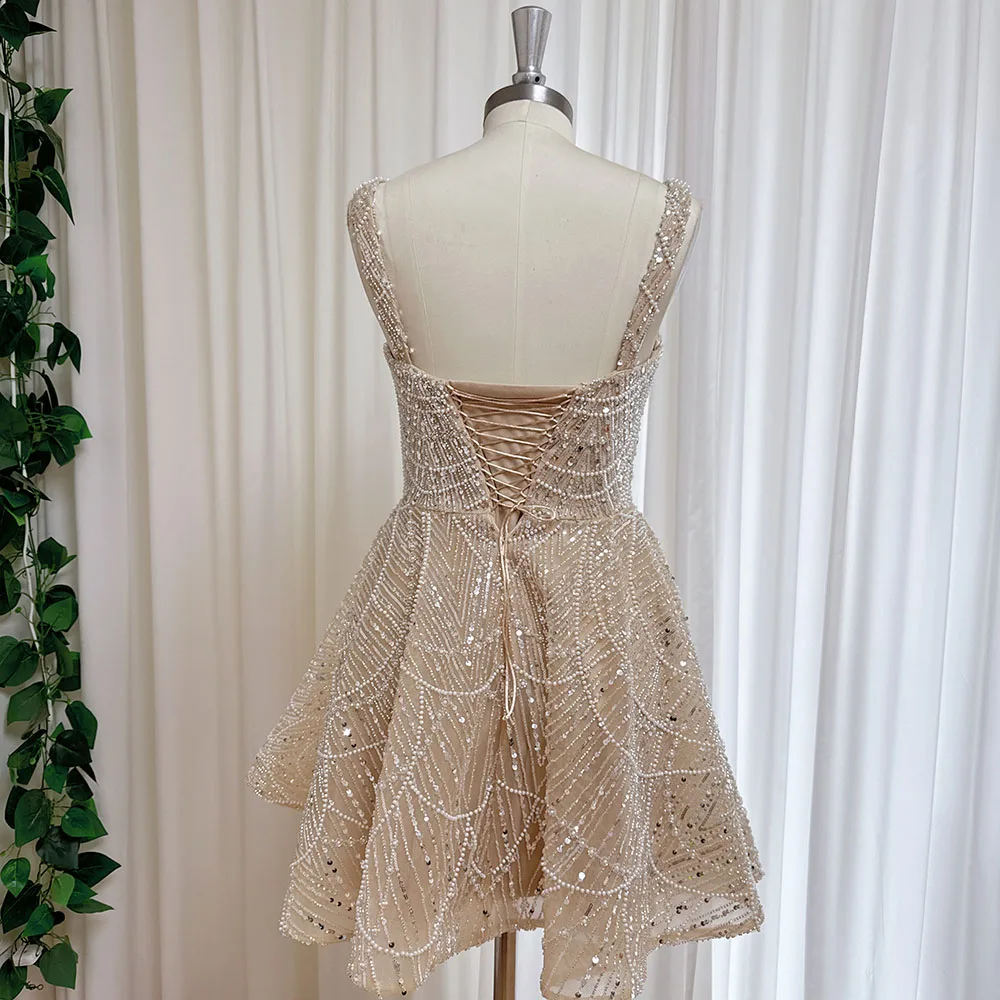 crystal homecoming dress Sparkling Crystal Appliques Straps Prom Dresses Open Back Fit and Flare Evening Gowns