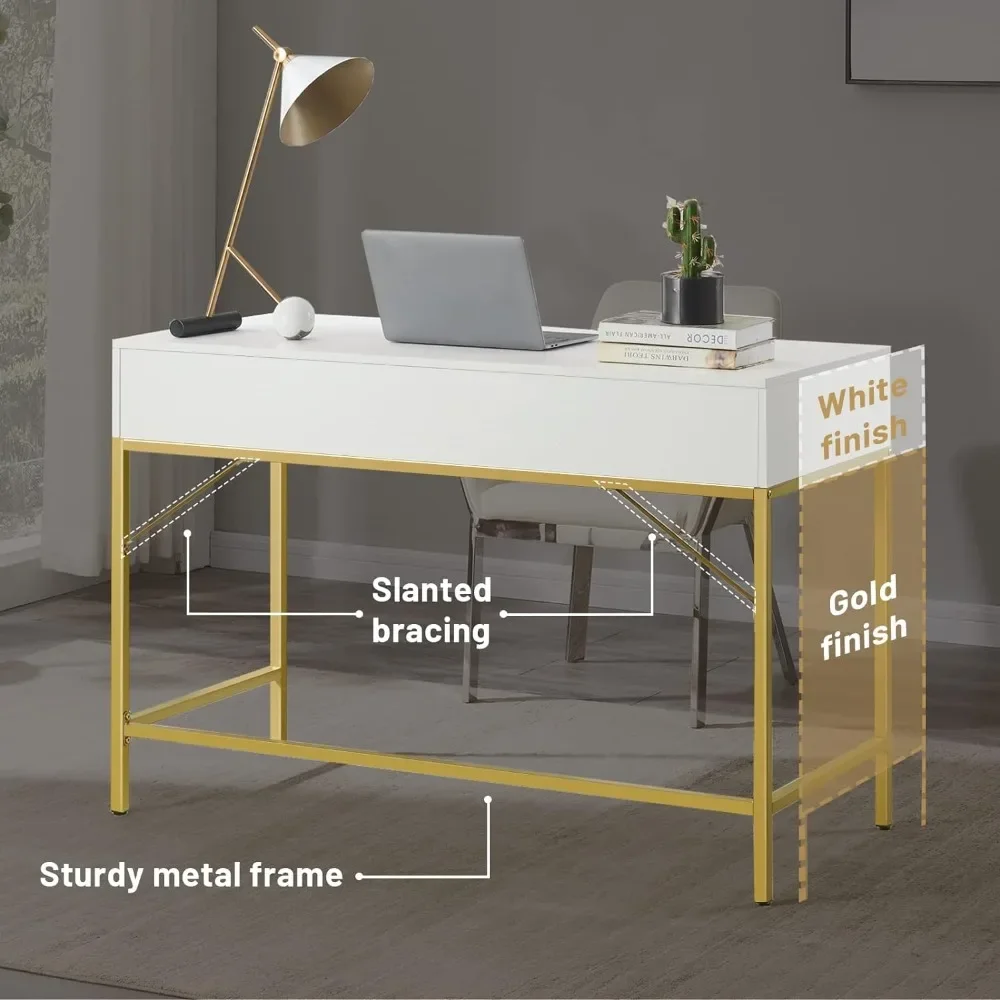 Mesa em pé com gavetas, Mesas simples Home Office, mesa moderna