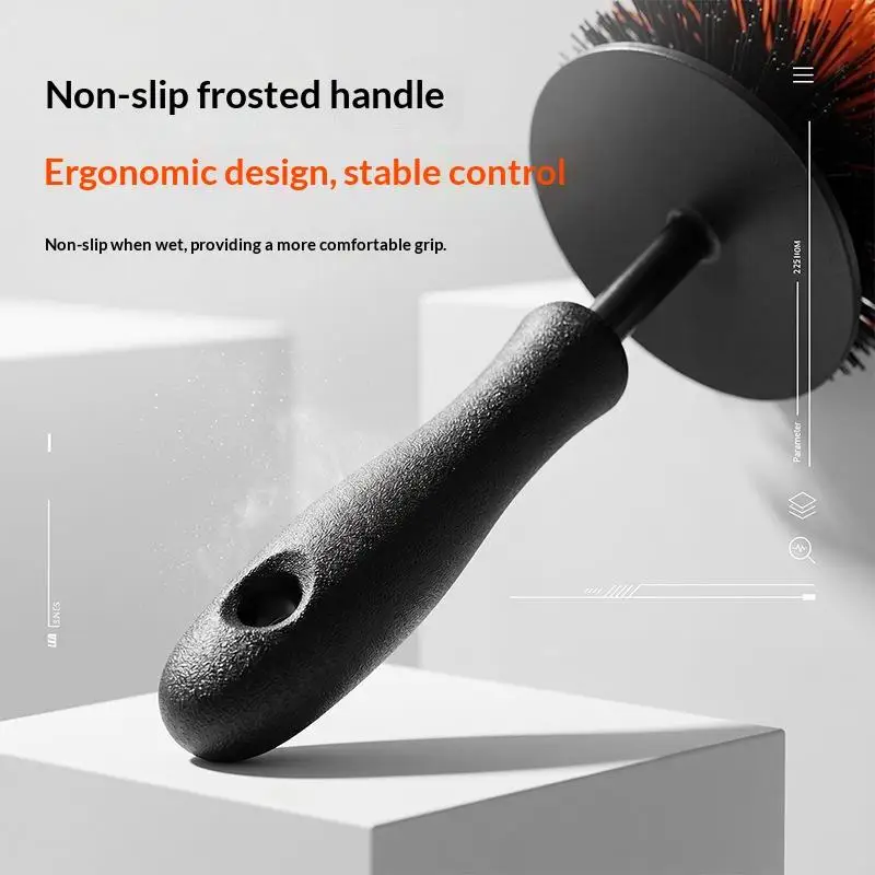 Car Wheel Wash Brush 45cm Non Scratch Easy Store Tire Rim Cleaning Tool for Home Auto Care Detailing