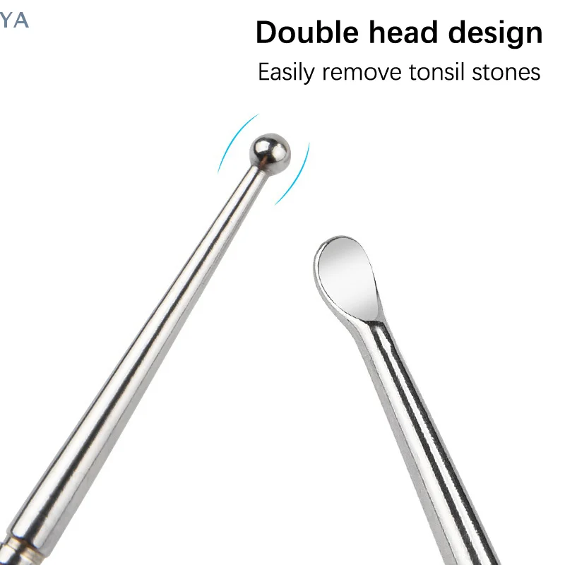 

[Y]1pcs Tonsil Stone Removal Ear Wax Remover Stainless Steel Remover Mouth Cleaning Care Tools Tonsil Stone Remover Health Care