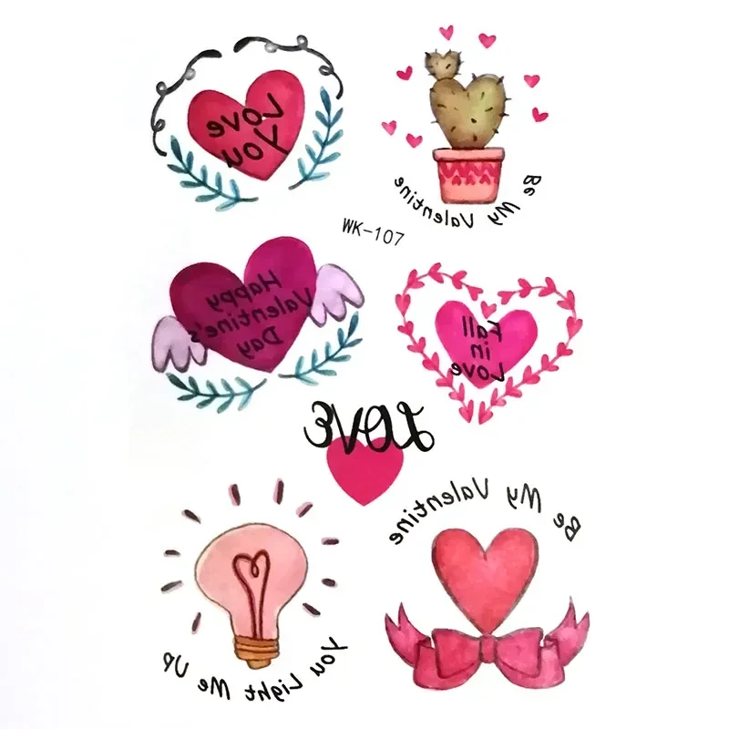 10Pcs/lot Cute Stickers Cartoon Kids Temporary Tattoo Sticker Body Sticker Tattoos