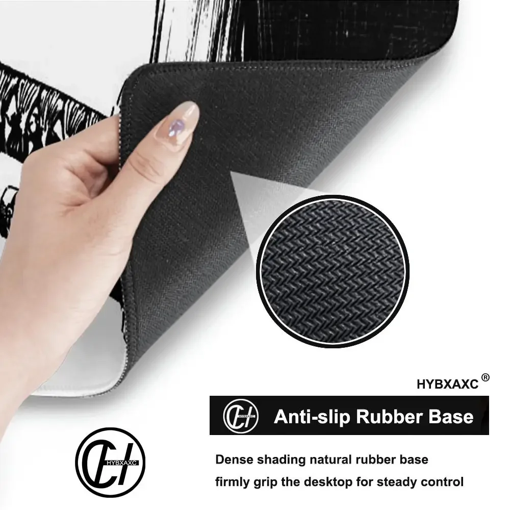 Extended Japanese Samurai Sword Gaming Mouse Pad 900x400 Stitched Edges for Durability Natural Rubber Japanese Katana Desk Mat