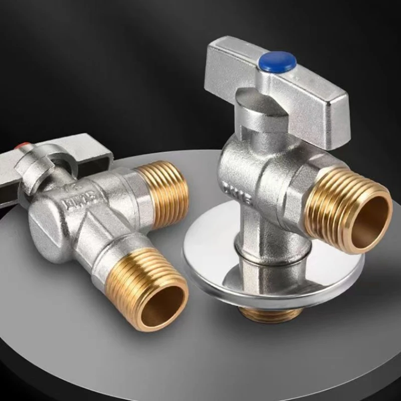 Запорные клапаны для воды с ручкой, регулирующие клапаны для подачи горячей/холодной воды, дропшиппинг