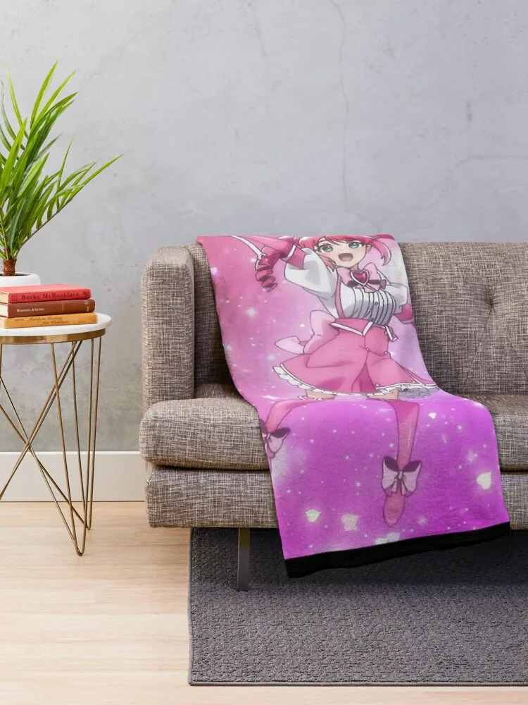 Magical Girls Mahou Shoujo ni Akogarete - Gushing over Magical Girls Throw Blanket Flannel Fabric Luxury Designer Blankets