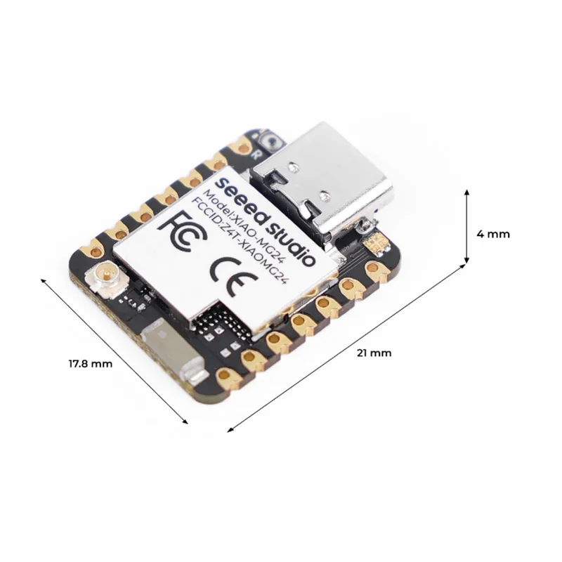 Matter Thread, XIAO MG24-Silicon Labs EFR32MG24, Matter Native over Thread/BLE 5.3, Arduino, 1.95μA, On-Board Antenna,19 GPIOs