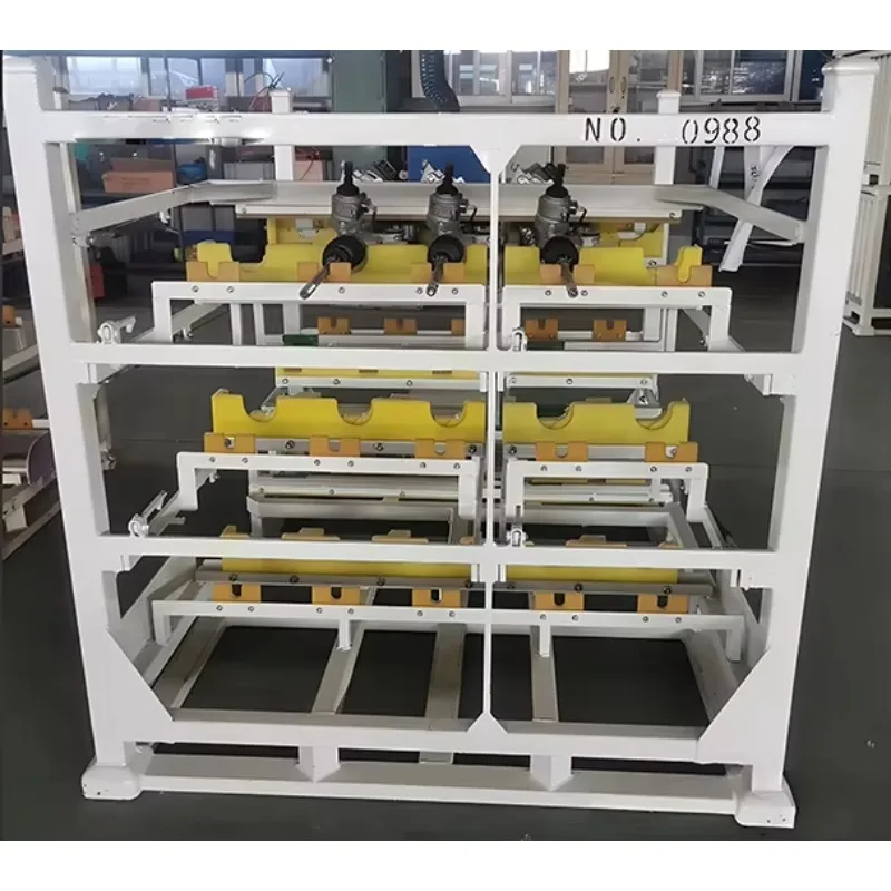 

Customized Car Steering Fixed Transport Steel Pallet Auto Parts Logistics Stacking Rack