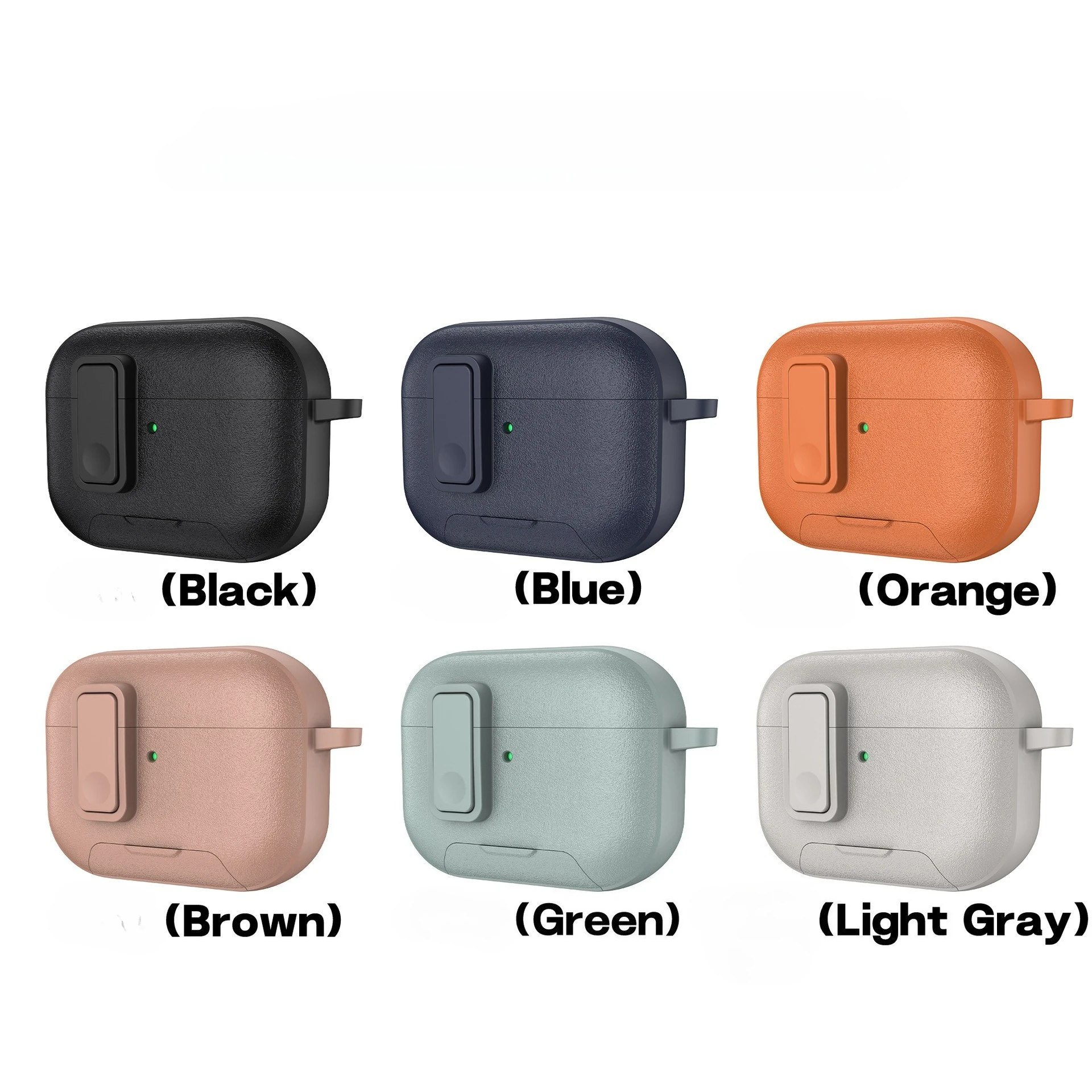 Creative Advanced Solid Color with Holder Magnetic Shockproof Protective Earphone Cover Case for AirPods 4 Pro 2 Pro 3