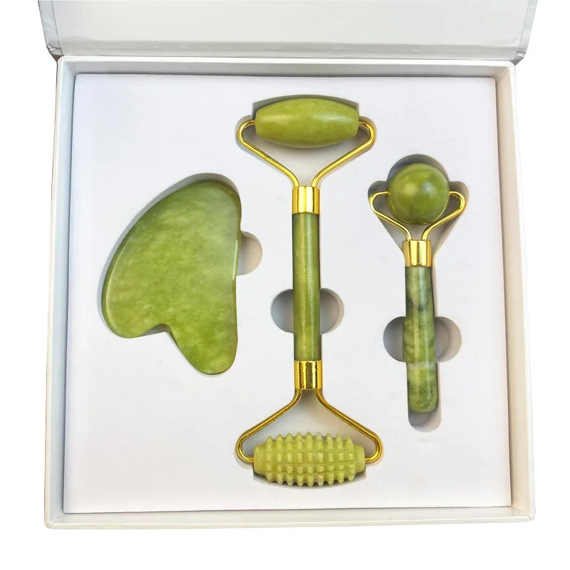 Natural Jade Face Massager Gua Sha Stone Face  Guasha Masaje Facial Board Acupoint Eye Care SPA Massager Tool massage visage