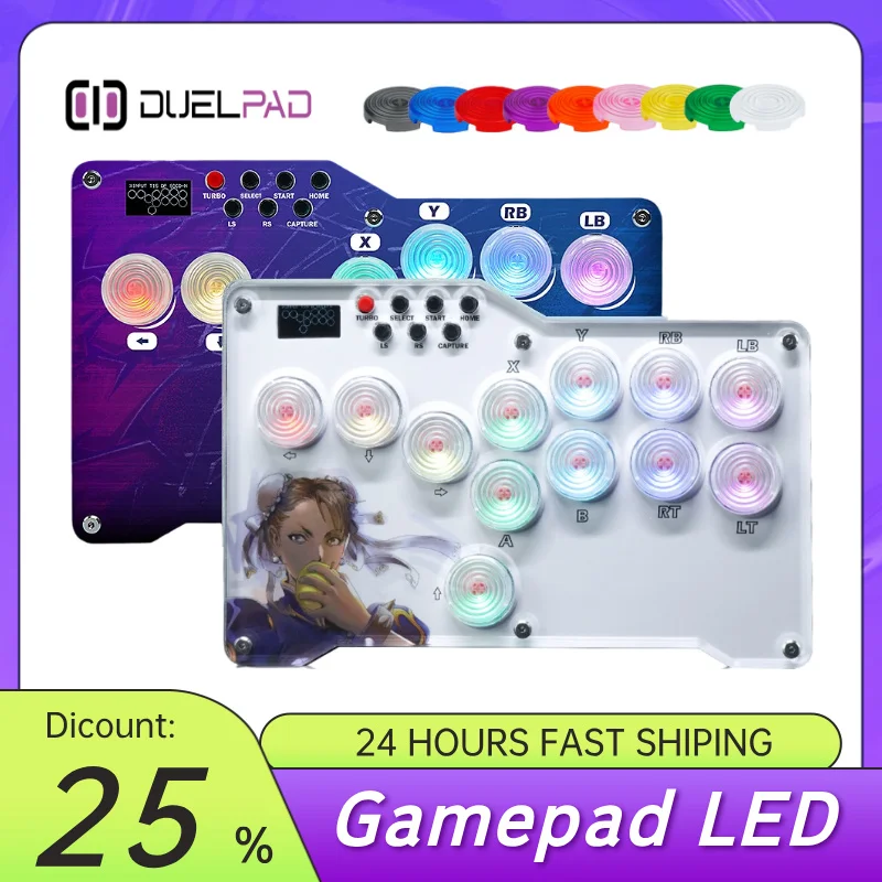 

Flatbox Hitbox Arcade Joystick Fight Stick for PS4/PS3 with Turbo & Capture Function Street Fighter Game Controller for PC/NS