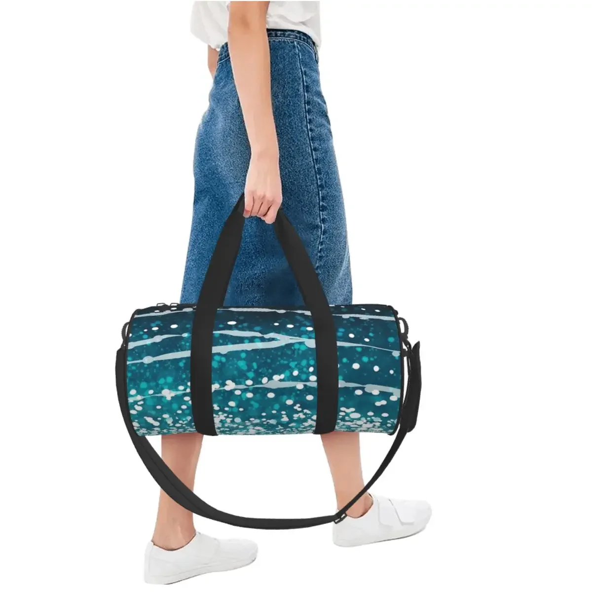 Whale Shark Pattern Large Duffle Gym Bag Multi-Functional Duffle Travel Bags Handbags Fitness bag