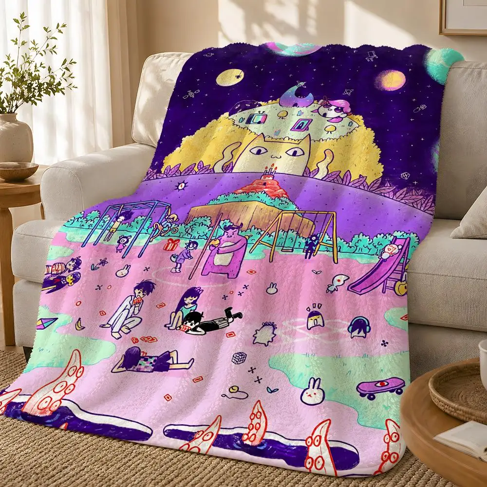 Game Anime O-Omori All Season Layer Bed Couch Durable 240 GSM Flannel Premium Quality Throw