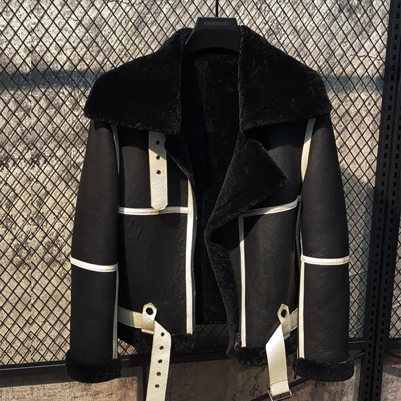

Fashion Genuine Leather Sheepskin Coats Women Winter Clothes Warm Elegant Fur Coat Female Natural Fur Jacket Thickened Chaquetas