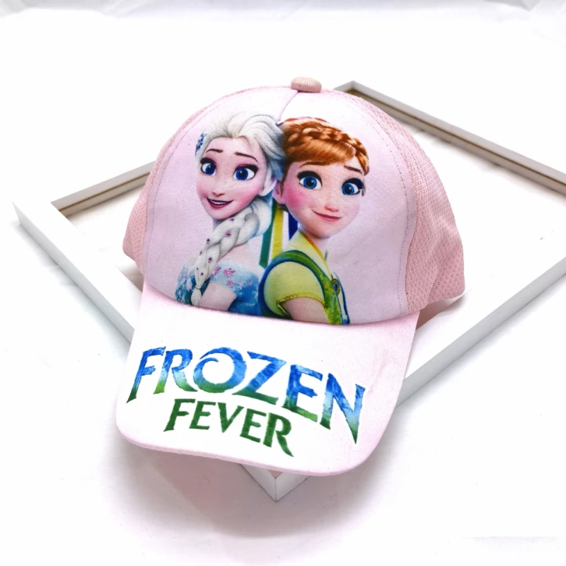 Disney Children Adjustable Sun Protection Hat Cute Baby Caps Elsa Frozen Princess Girls Hats Kids Boy Baseball Cap Summer