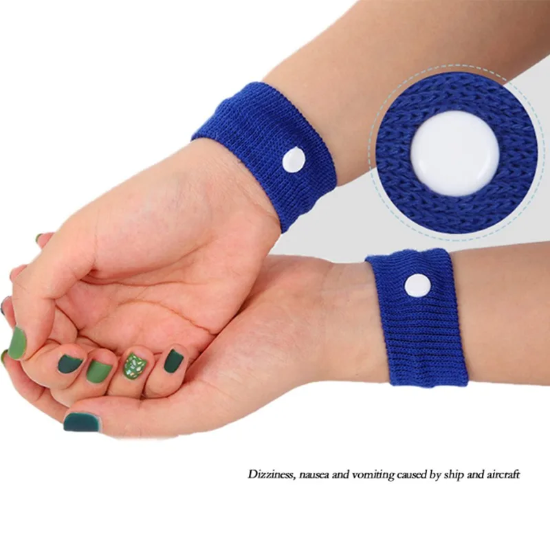 2 قطعة السفر الرياضة دوار الأساور Carsickness Seasick مكافحة الغثيان المعصم العصابات دوار حزام سوار الفرقة اكسسوارات السيارات