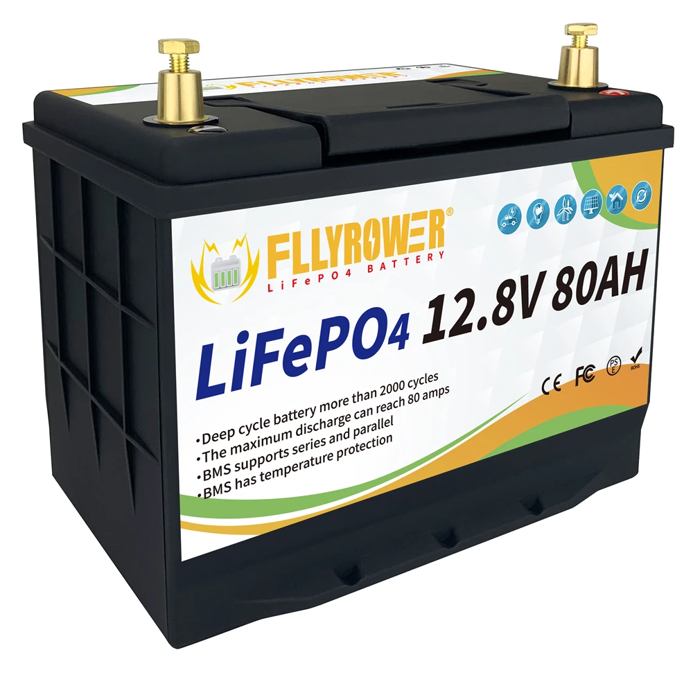 Europe/USA/Canada Stock 12v 30Ah 80Ah 100Ah LiFePo4 Battery Lithium Iron Phosphate for Kid Scooters Boat Motor Tax Free