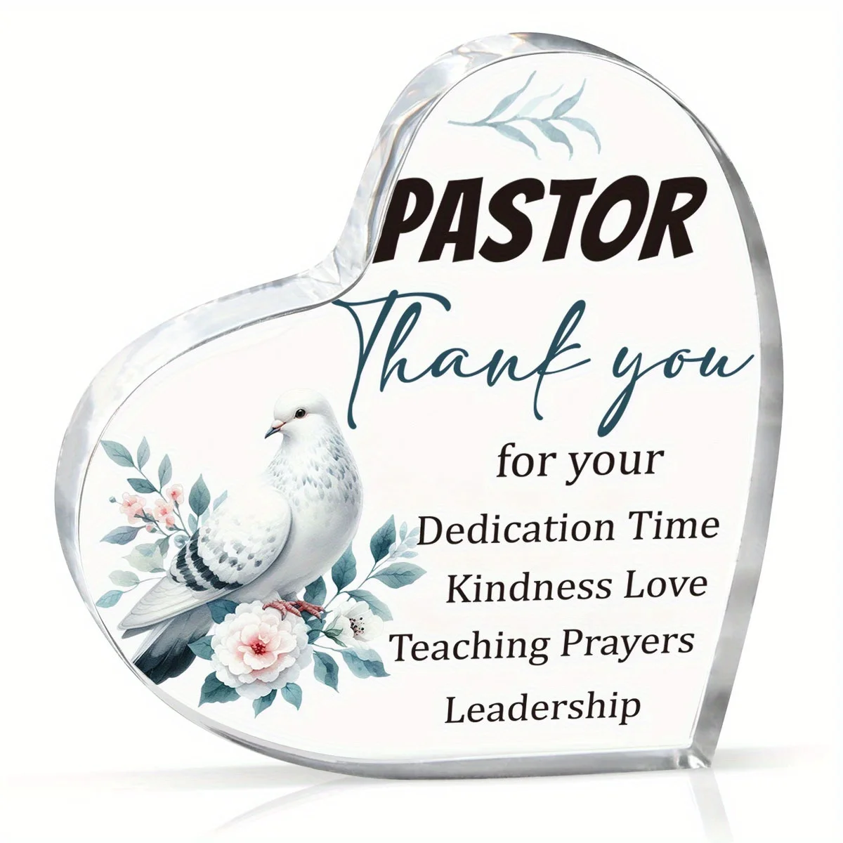 Acrylic Pastor Appreciation Gift, 2D Flat Minimalist Sign for Home Cafe Bar Decor, Ideal Present for Men