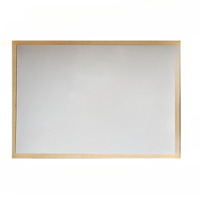 

Wooden frame whiteboard Magnetic hanging single-sided whiteboard, blackboard office writing board publicity column
