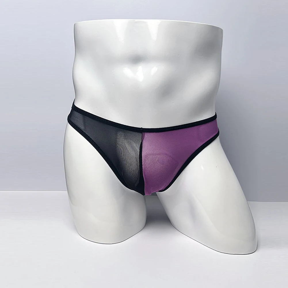 

Crotch Bulge Pouch Breathable Thong Briefs For Autumn And Winter 65 Polyester Fabric Average Size Regular Clothing Length
