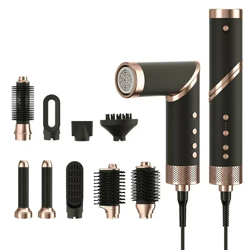 

for Professional High-Speed Hair Styler 6-in-1 Auto Curler Straightener Hot Air Brush One-Step Hair Dryer Ion Electric Hotels