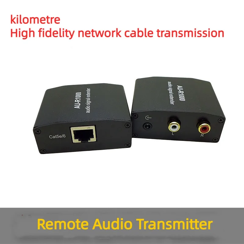 Audio Signal Long-distance Twisted Pair Transmission Isolator Rca Lotus 3.5mm to Rj45 Network Cable Interface