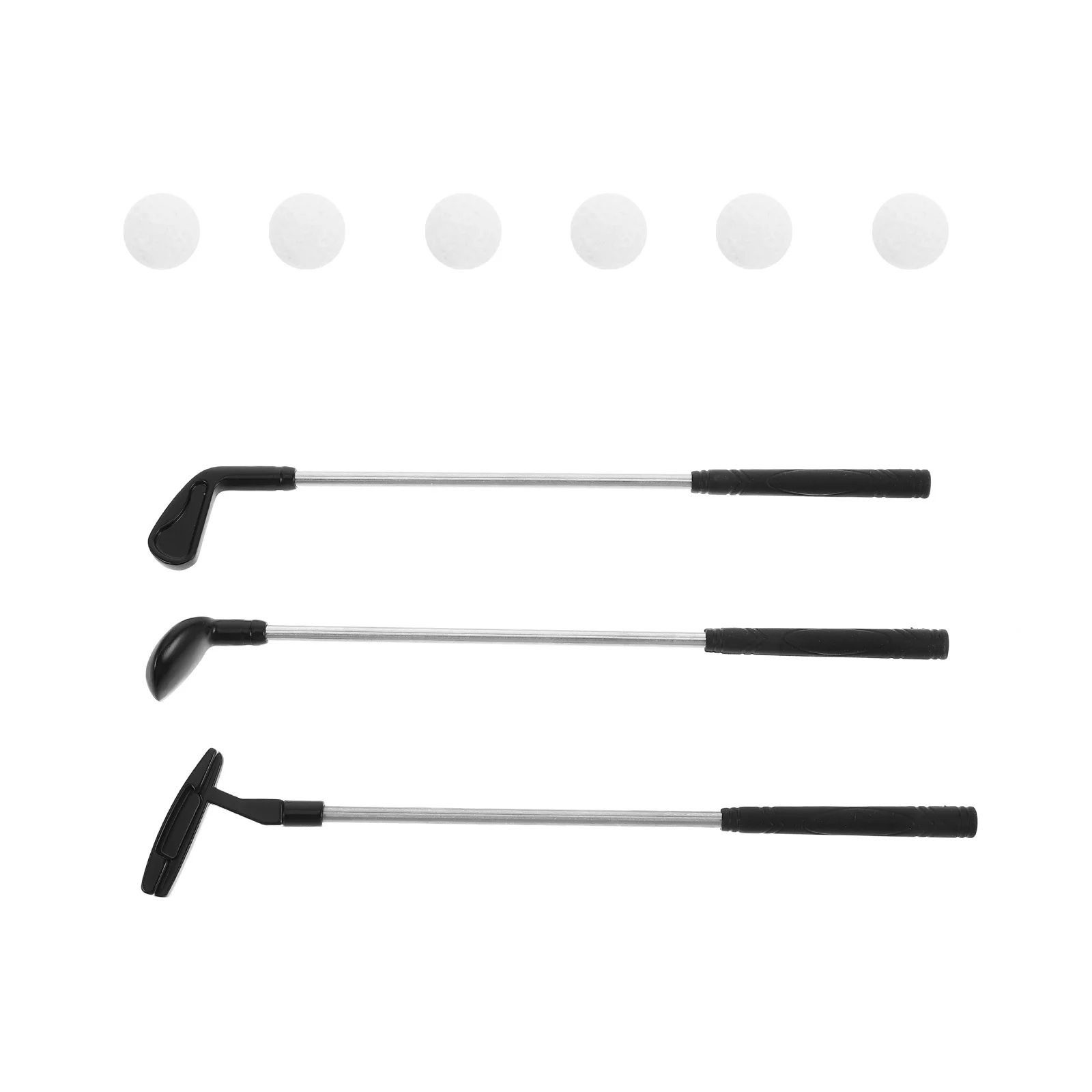 1 conjunto de clubes em miniatura para crianças mini jogo de mesa indoor putt prática putter crianças conjunto de golfe desktop ao ar livre jogar mini