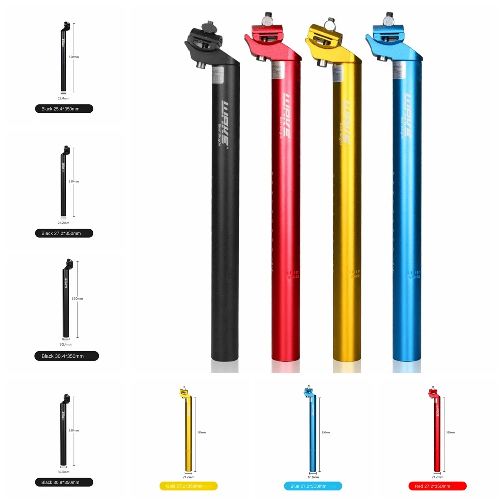 

Adjustable Bicycle Seat Post Aluminum Superlight Bike Seatpost 25.4/-31.6mm Sandblasted Seat Tube Saddle Pole Bicycle Parts