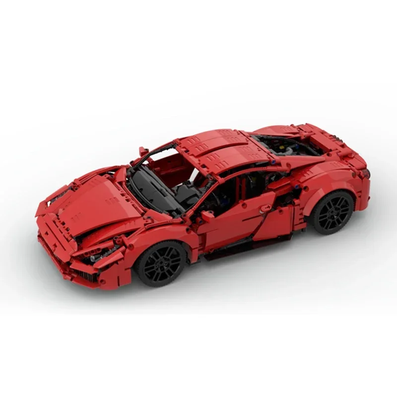 mocBricks Moc Building Blocks Supercar Model Series Speed Champion 488GTB Technology Bricks DIY Toys For Kids Children Gifts